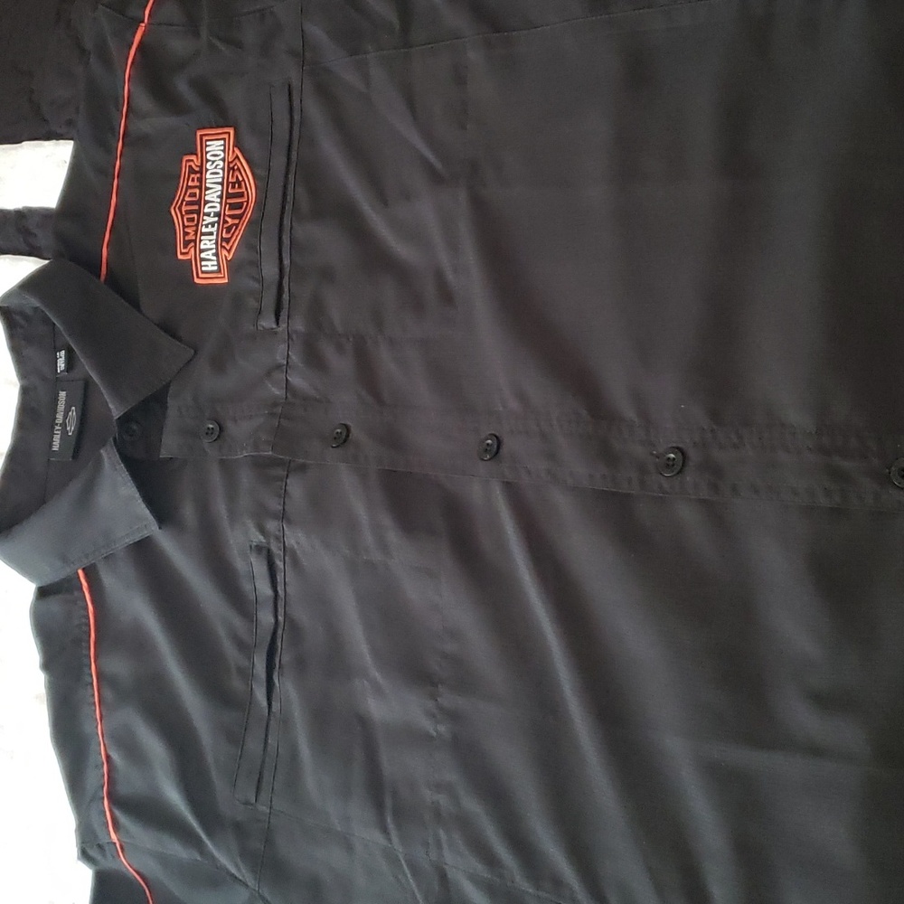 Mens harley-davidson button down shirt 2xl